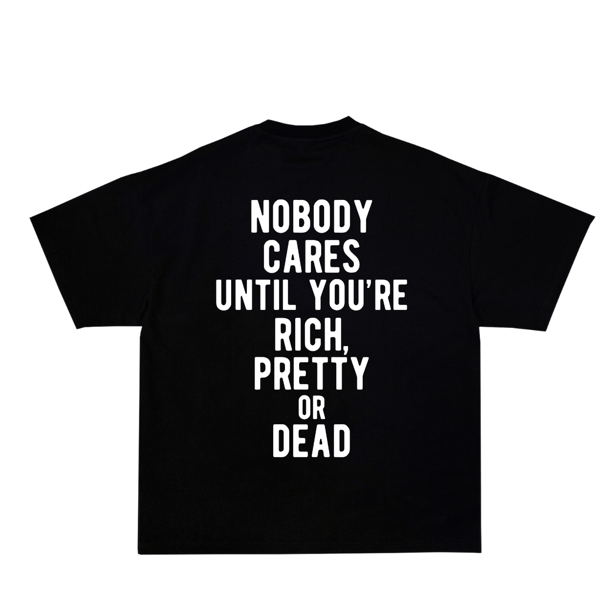 NOBODY CARES OVERSIZED TEE